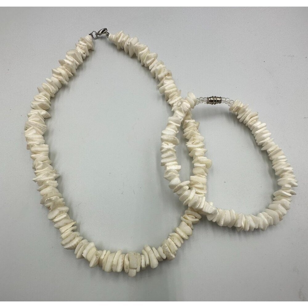 3/$30 Puka Shell Necklace Anklet Set Matching Beach Summer Coastal Surfer